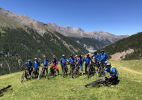 Vor dem Gallotrail zum Livigno-Stausee