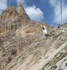 Auffahrt zur Langkofelscharte