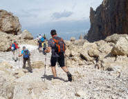 Abstieg zur Langkofelhütte