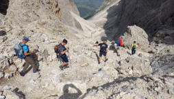 Abstieg zur Langkofelhütte